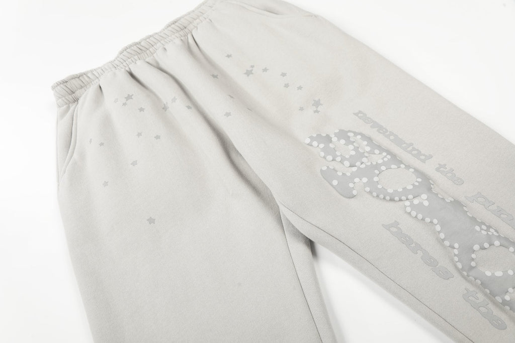 Sp5der Rhinestone Star Hoodie & Sweatpants Set